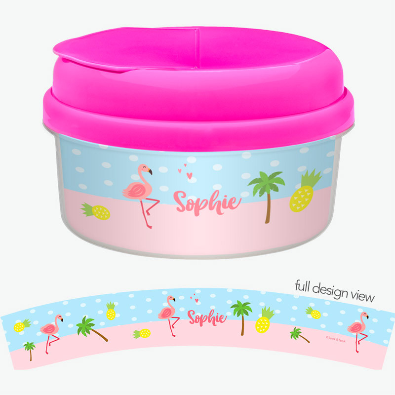 Sweet Flamingo Love Snack Bowl