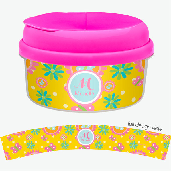 Yellow Flowers Pattern Snack Bowl