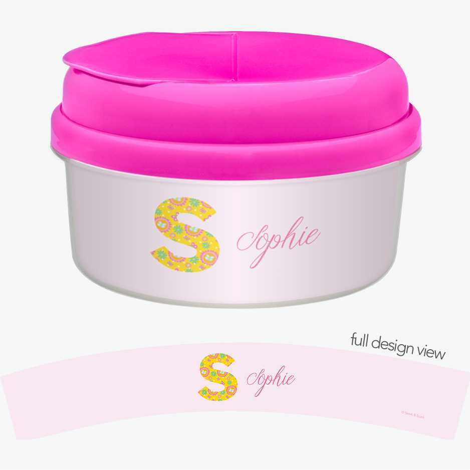 Flower Initial Snack Bowl
