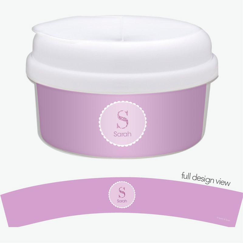 A Shiny Purple Letter Snack Bowl