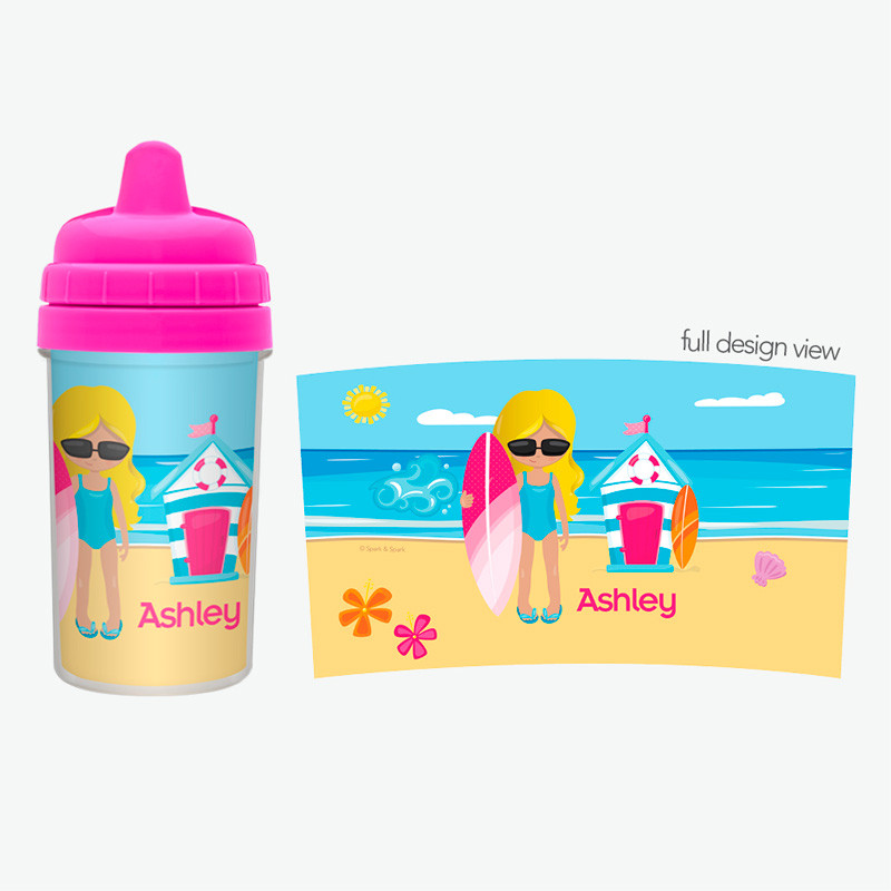 Beach Girl No Spill Sippy Cup