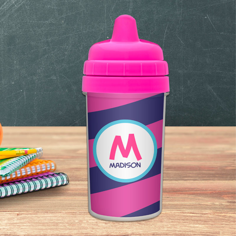 Fun Initials - Magenta Sippy Cups