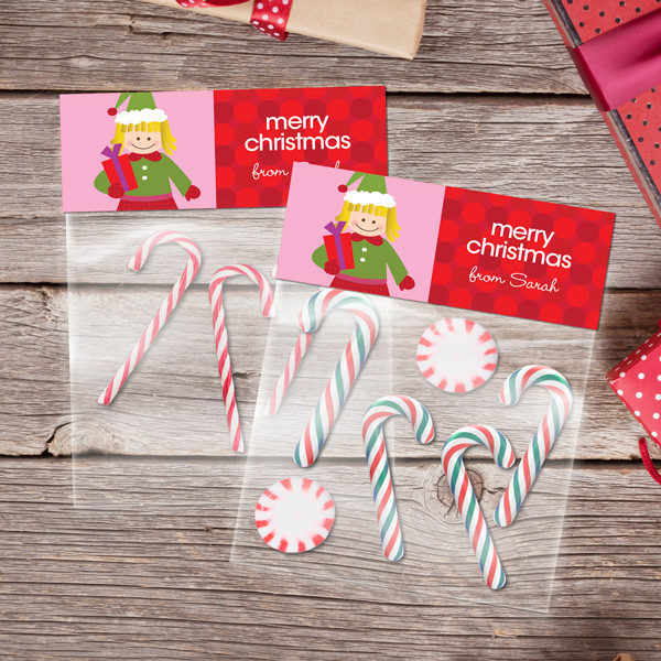 Cute Elf Girl Treat Bags