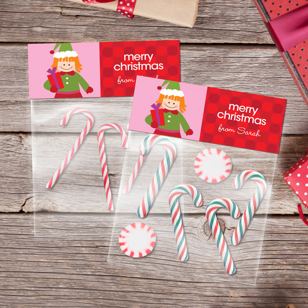 Cute Elf Girl Treat Bags