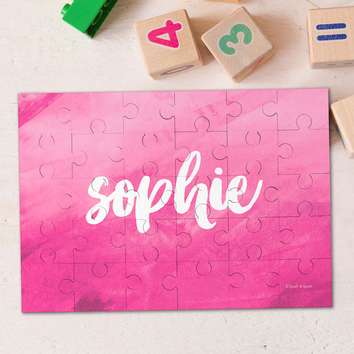 Bold Colorful Name Personalized Puzzles