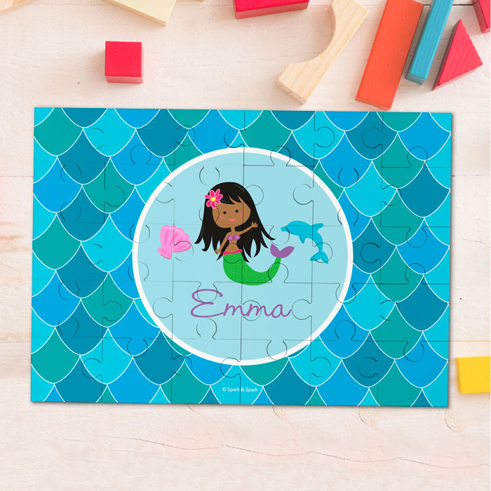 Mermaid Shades Personalized Puzzles