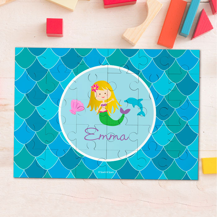 Mermaid Shades Personalized Puzzles