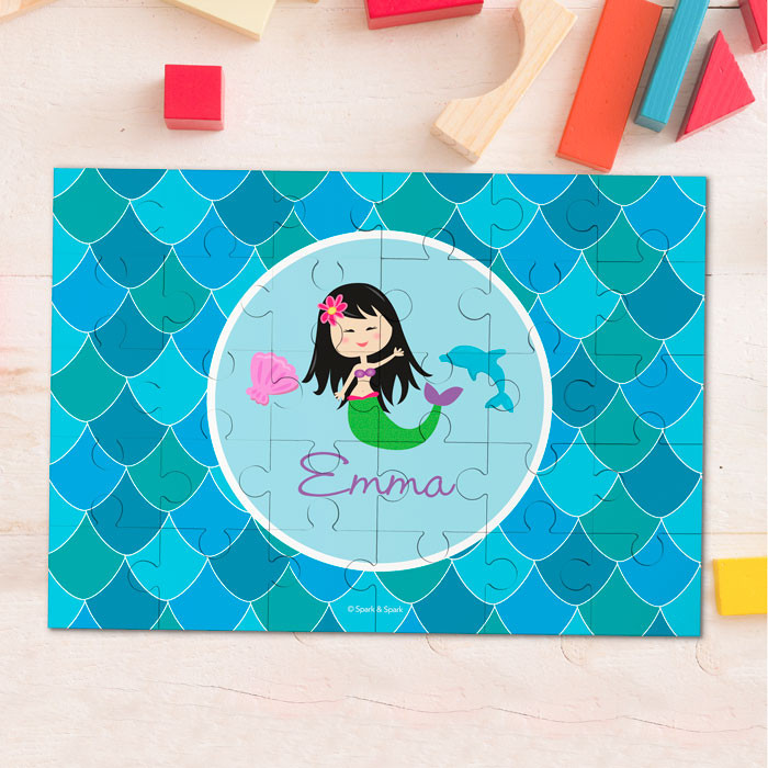 Mermaid Shades Personalized Puzzles