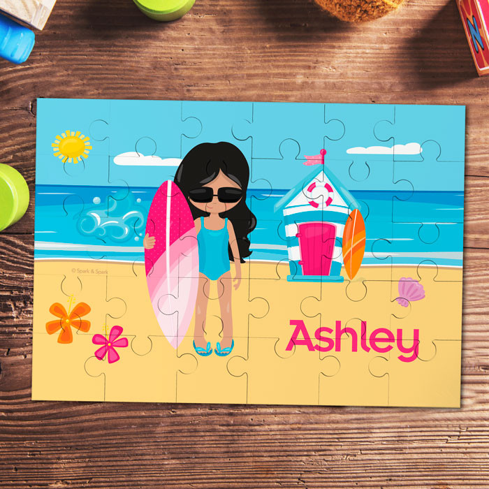 Beach Girl Personalized Puzzles