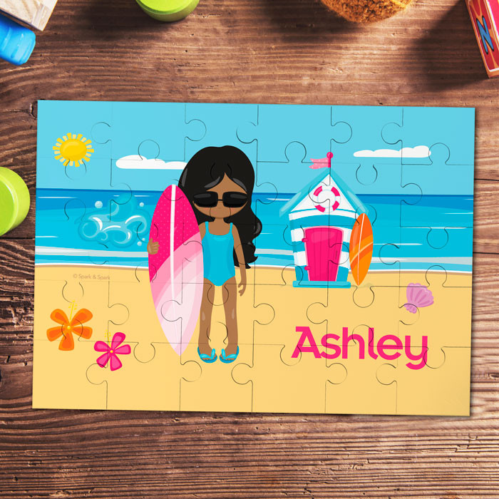 Beach Girl Personalized Puzzles
