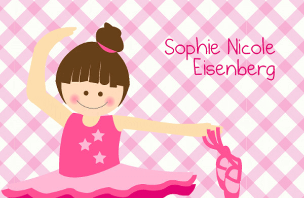 A Cute Ballerina Gift Tag