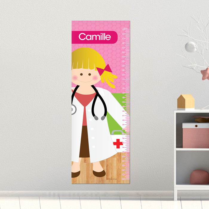 Doctor's Girl Visit Kids Growth Chart