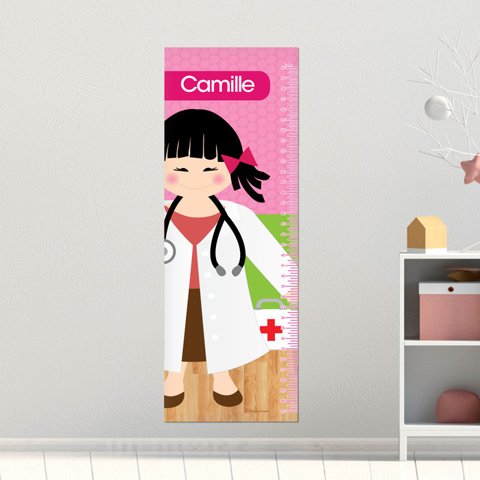 Doctor's Girl Visit Kids Growth Chart