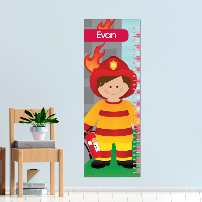 Call A Firefighter Kids Growth Chart