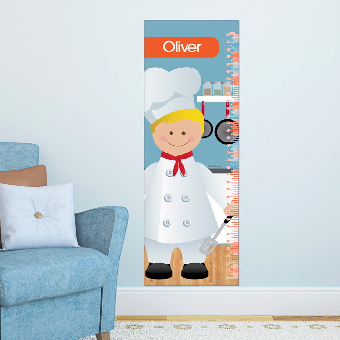 A Boys Chef's Taste Kids Growth Chart
