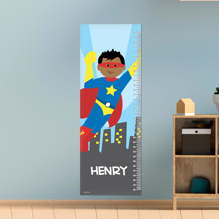A Cool Superhero Growth Chart