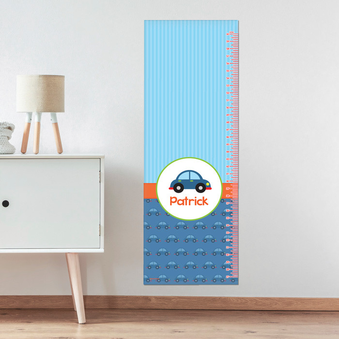 Cute Little Car Pattern Growth Chart