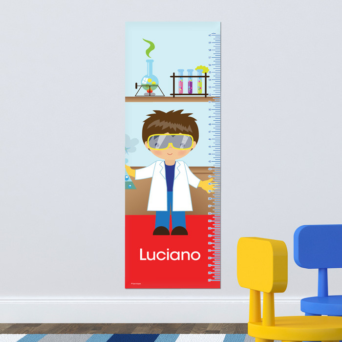 Cool Scientist Boy Growth Chart