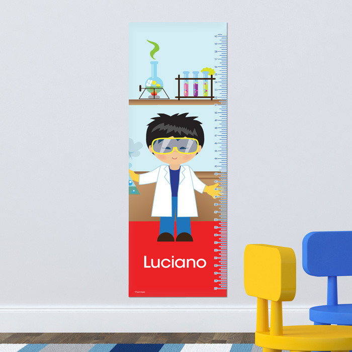Cool Scientist Boy Growth Chart