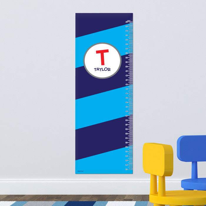 Fun Initials - Blue Growth Chart