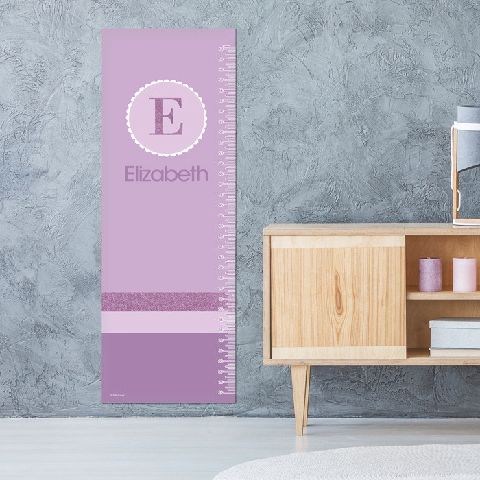 A Shiny Purple Letter Growth Chart
