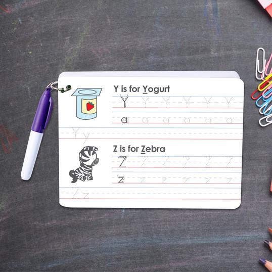 ABC Dry Erase Practice Cards for Girls