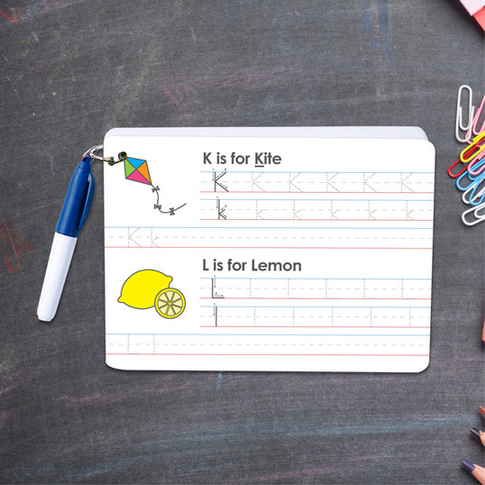 ABC Dry Erase Practice Cards for Boys