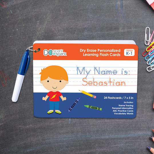 ABC Dry Erase Practice Cards for Boys
