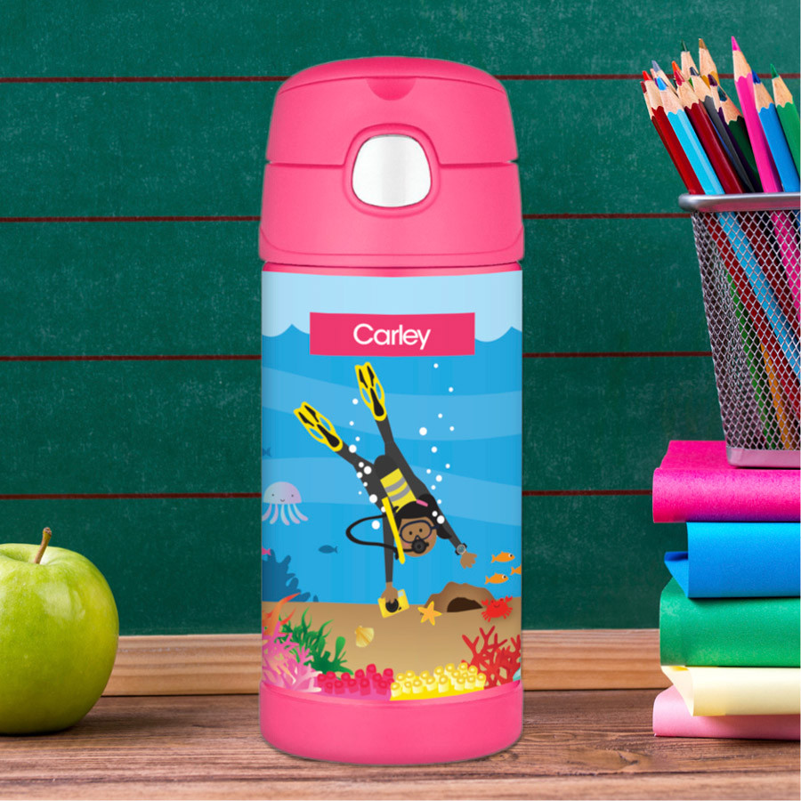 Under The Sea Girl Thermos Bottle