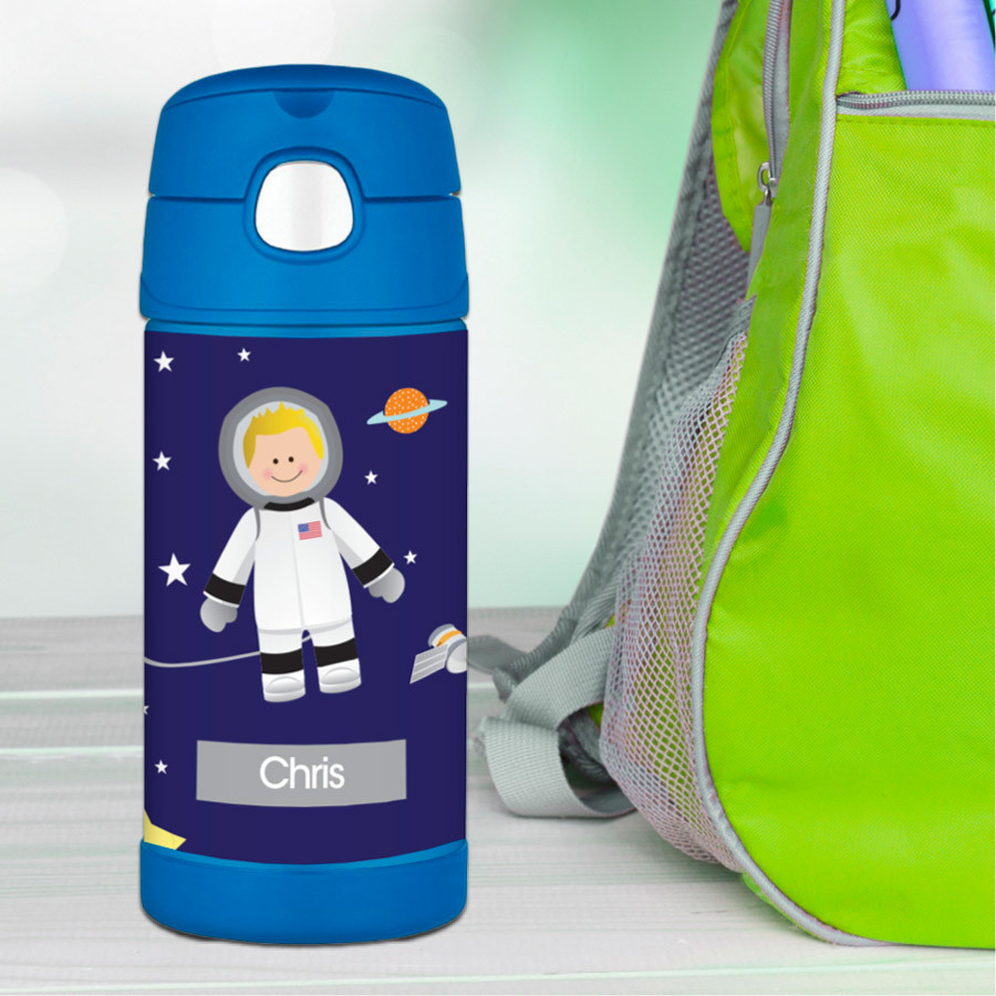 Fly to the Moon Thermos Bottle