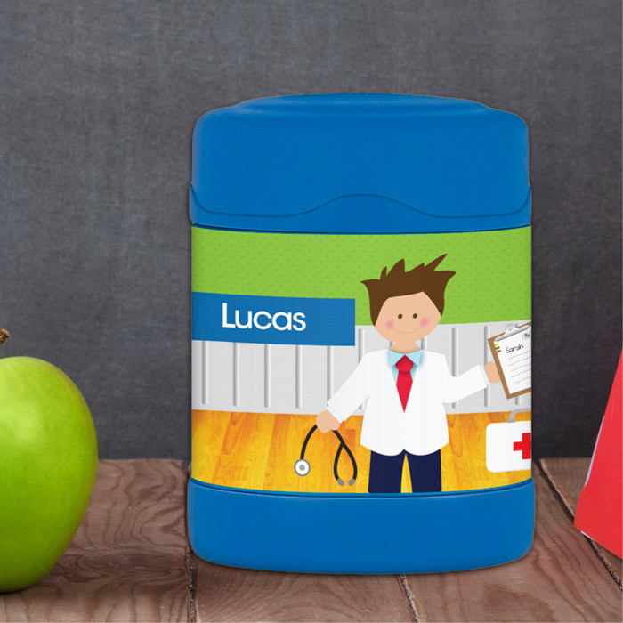 Boy Doctor's Visit Thermos Food Jar