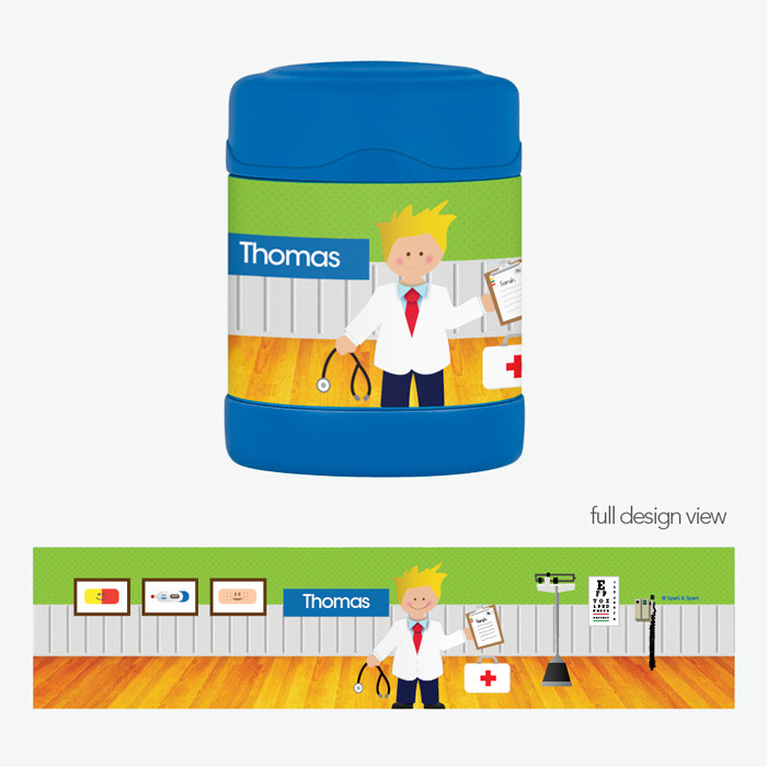Boy Doctor's Visit Thermos Food Jar