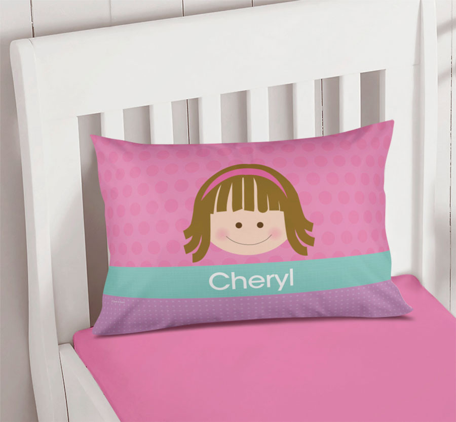 Just Like Me Girl Pink Pillowcase Cover