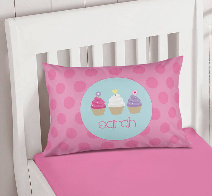 Three Sweet Cupcakes Pillowcase Cover