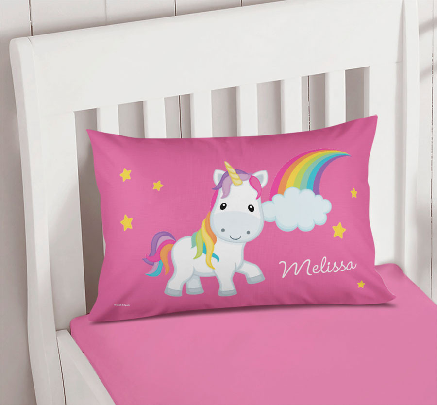 Rainbow Unicorn Pillowcase Cover