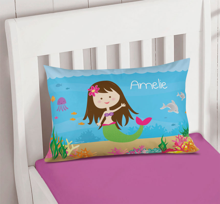 Sweet Mermaid Pillowcase Cover
