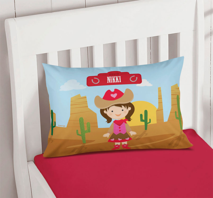Cowgirl Pillowcase Cover