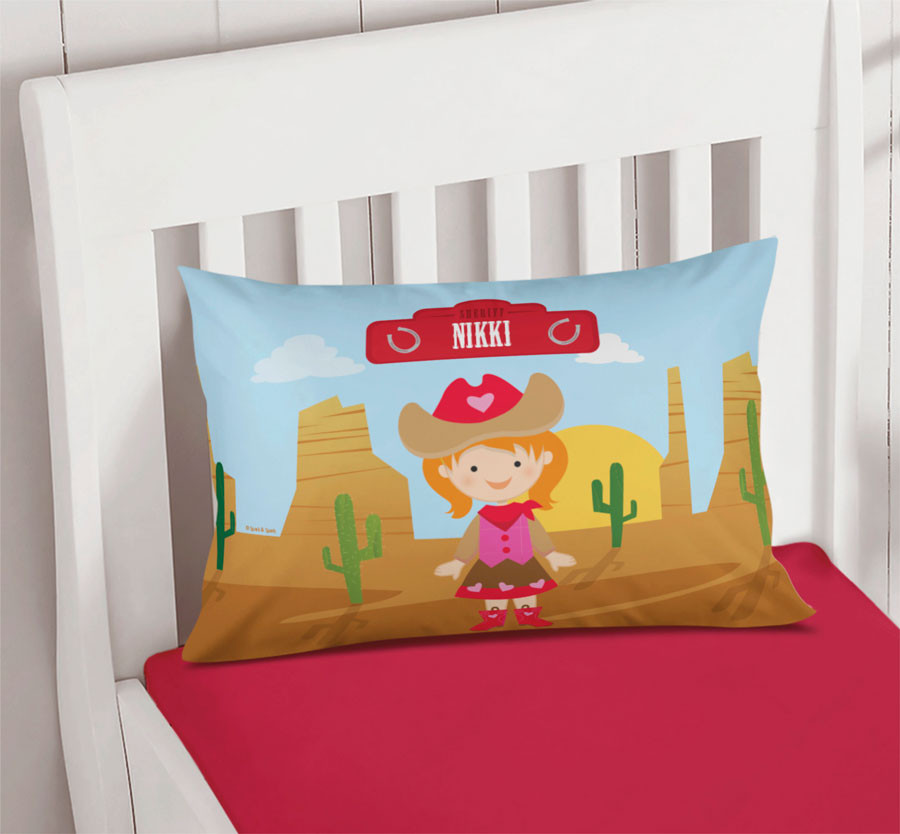 Cowgirl Pillowcase Cover