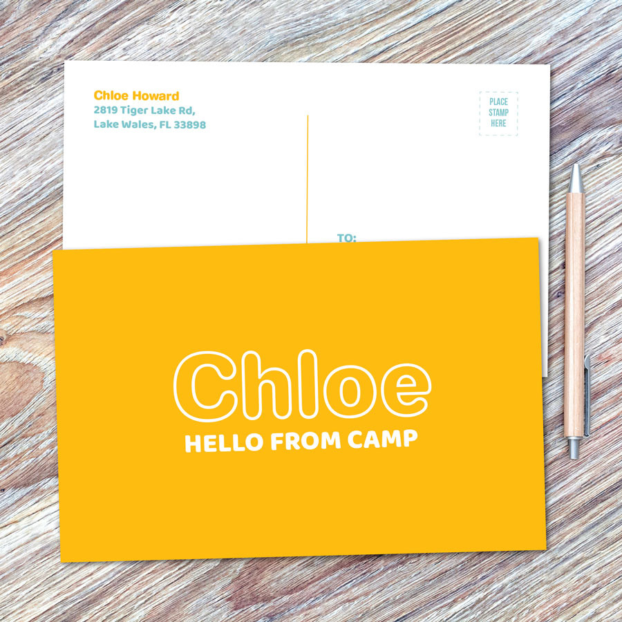Modern Yellow Postcards