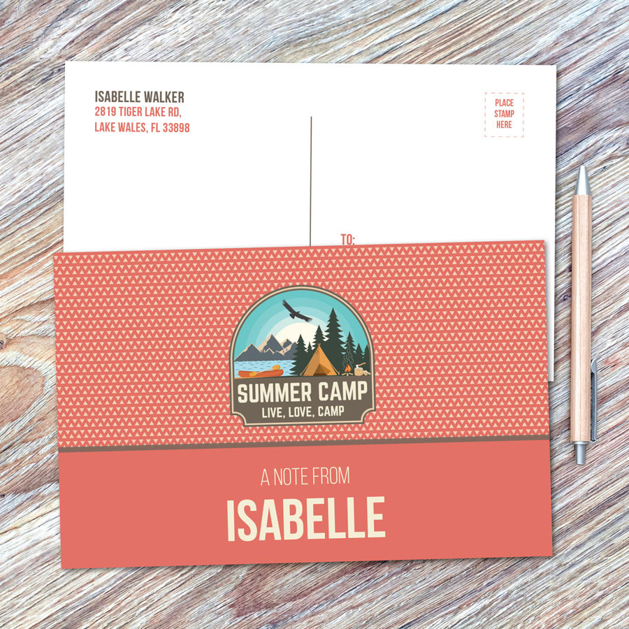 Live, Love, Camp Orange Postcards