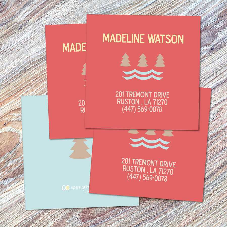Summer Forest Orange Calling Cards