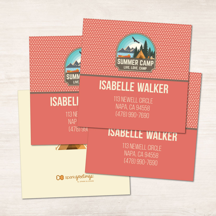 Live, Love, Camp Orange Calling Cards