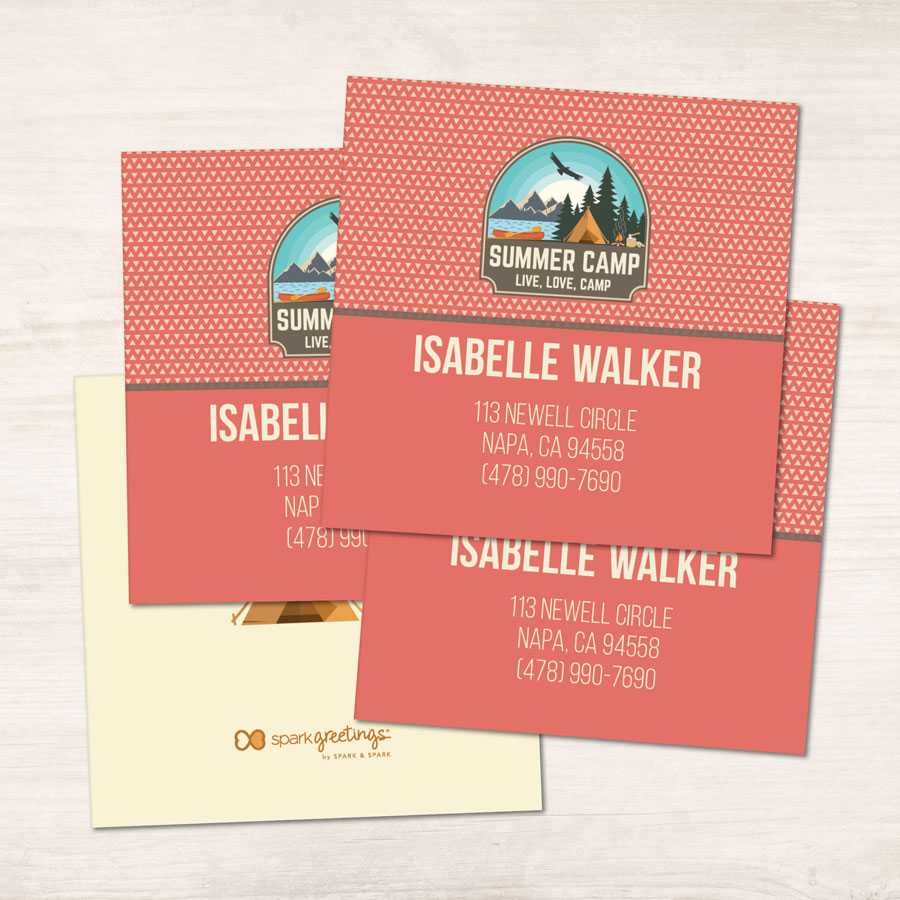 Live, Love, Camp Orange Calling Cards