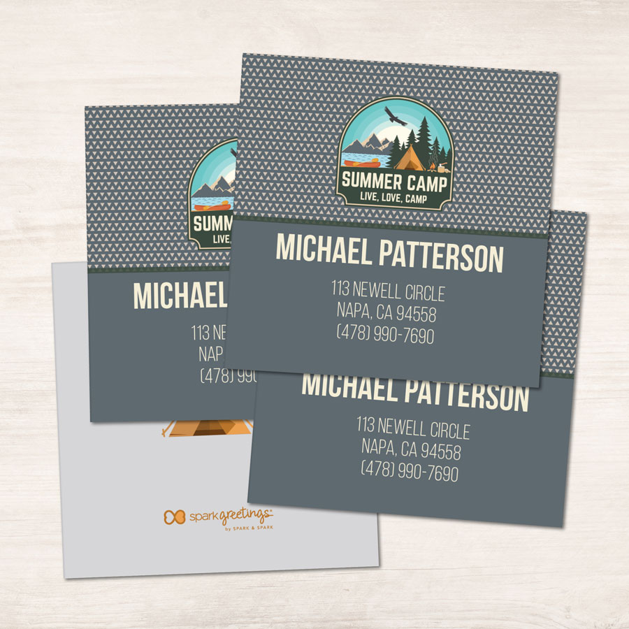 Live, Love, Camp Gray Calling Cards