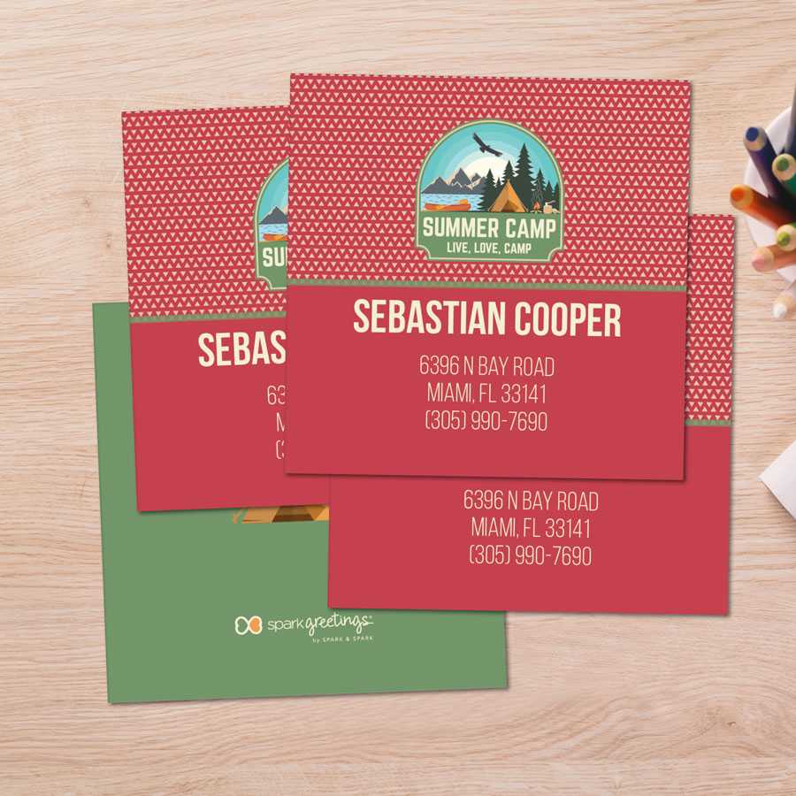 Live, Love, Camp Red Calling Cards
