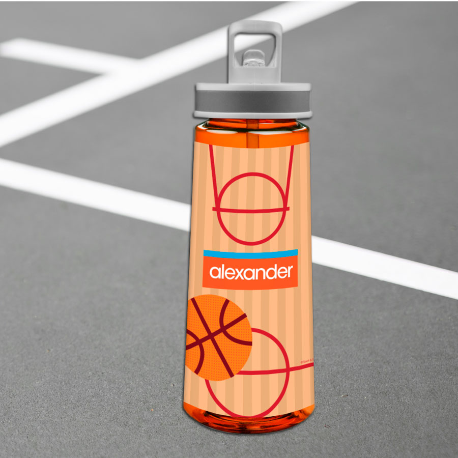 Basketball Fan Boy Sports Water Bottle