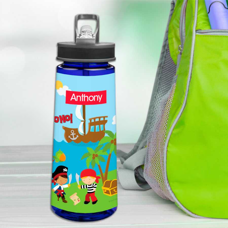 Yo Ho Pirate Boy Sports Water Bottle
