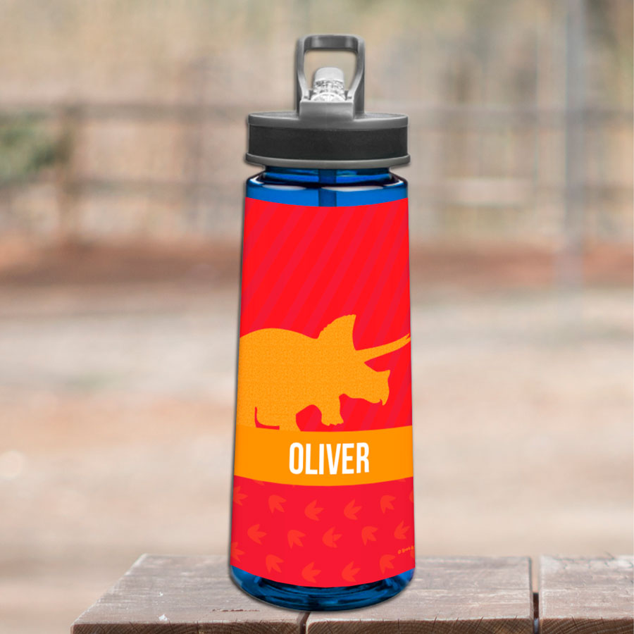 Dino and Me Red Sports Water Bottle