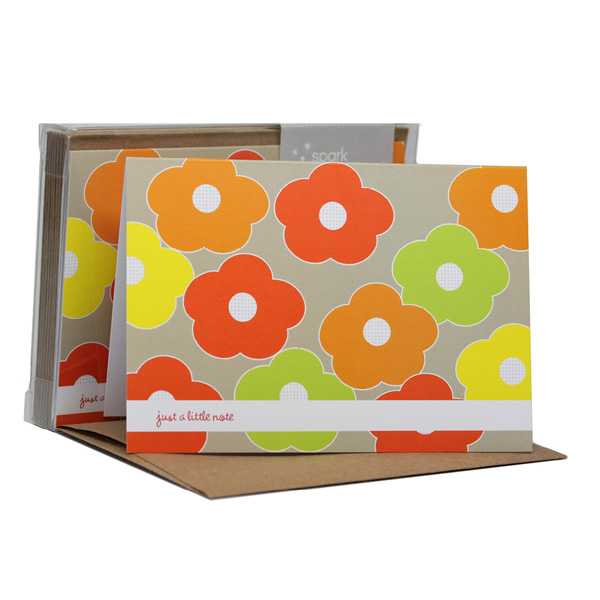 Flower bunch Pale Green Notecards