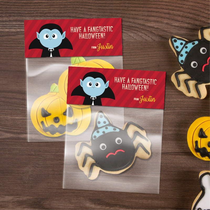 Blue Dracula Treat Bags